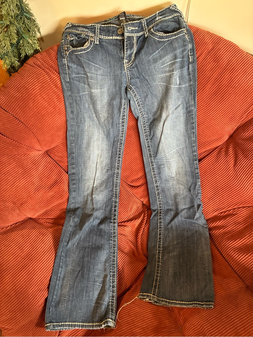 Classic Women's Blue Flare Jeans